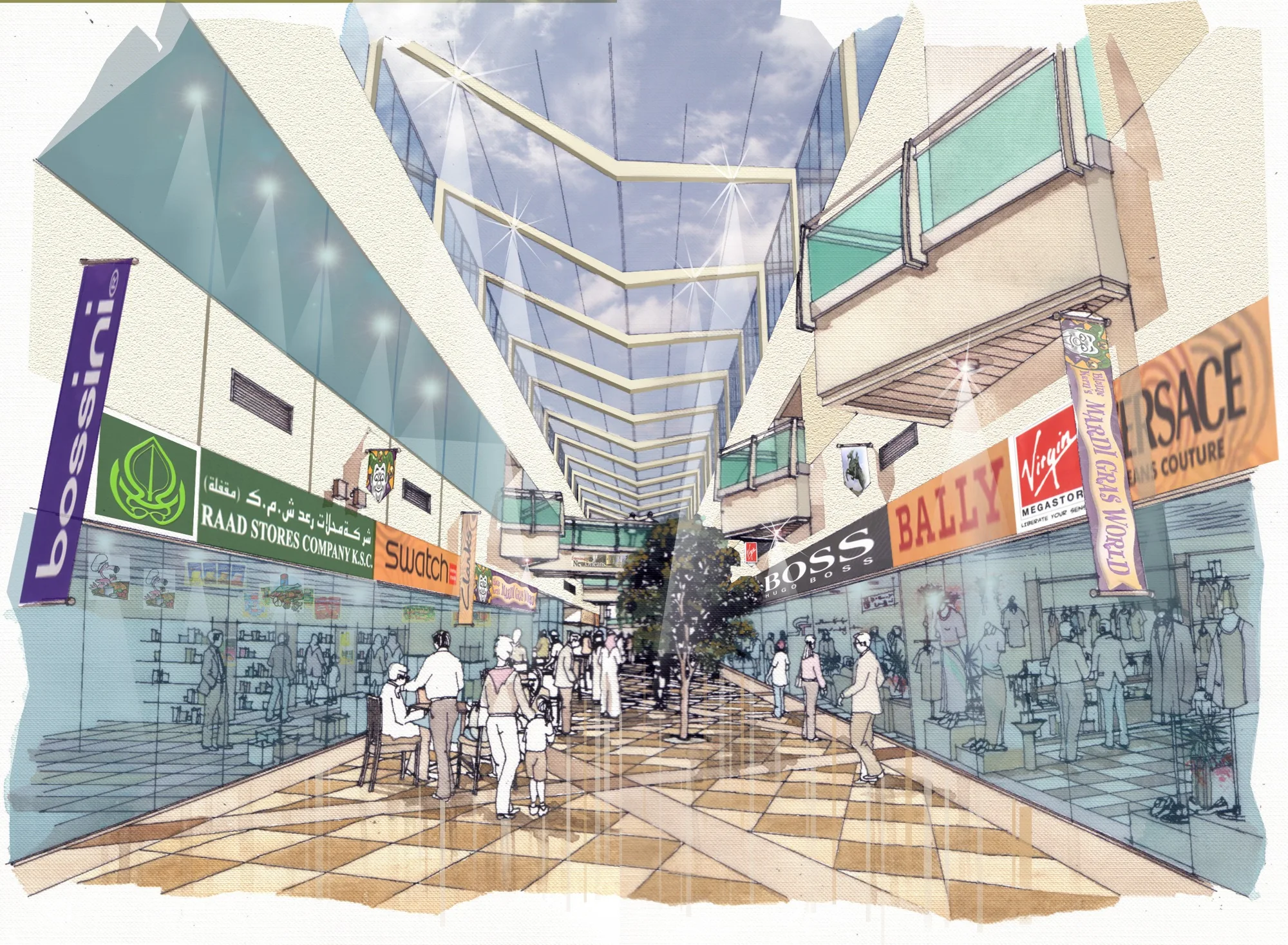 Bneid Al Ghar Mall, Kuwait — project view 4