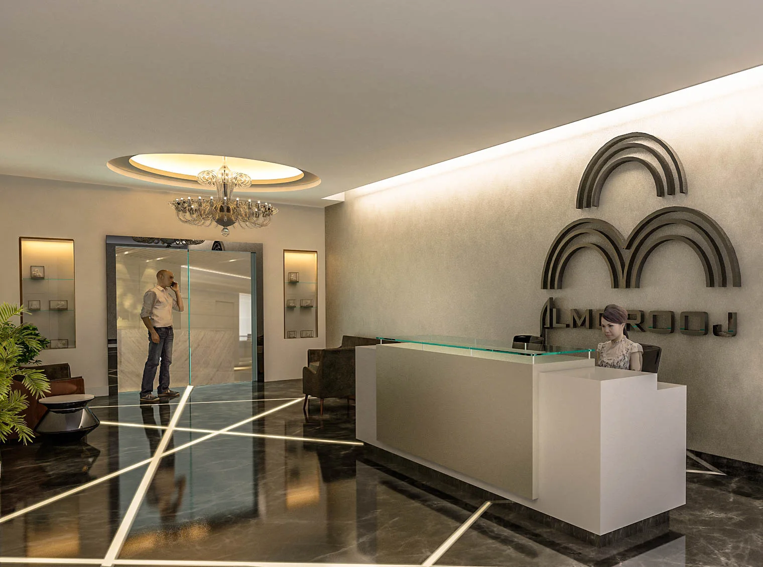 Al Morooj Offices, Crystal Tower, Kuwait — project view 1